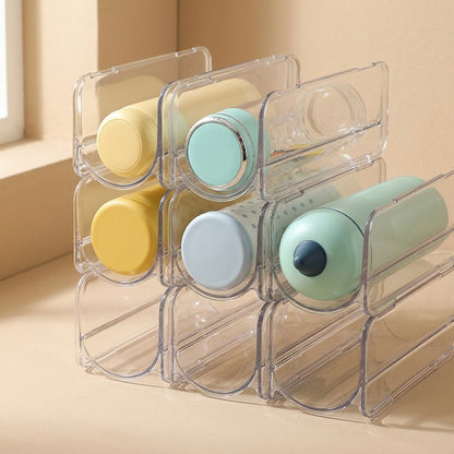 Cuprack™ Transparent Plastic Cup Storage Rack, material and detail close-up