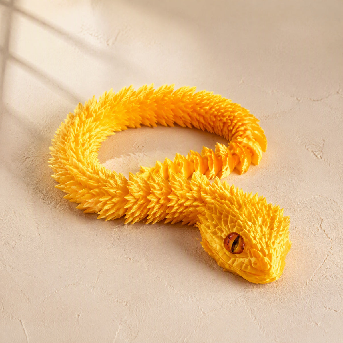 Viperform™ 3D Printed Viper Desktop Ornament, material and detail close-up