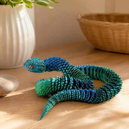 Viperform™ 3D Printed Viper Desktop Ornament, styled close view
