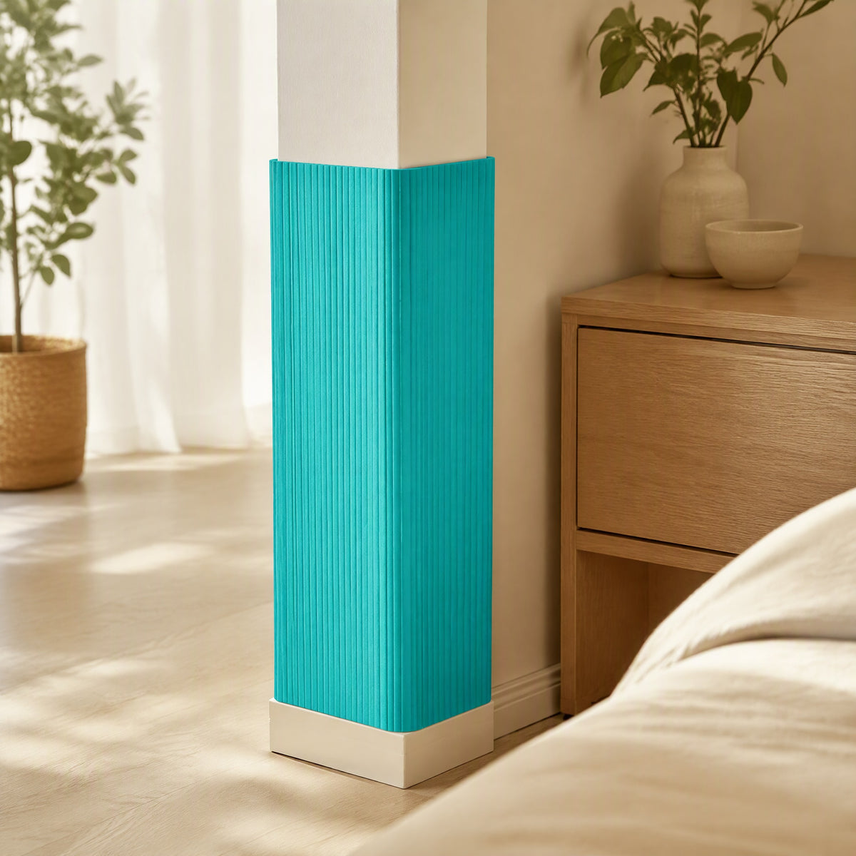 Pillarpad™ Anti-Collision Wall Stickers for Pillars in a calm home setting
