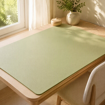Leatherlay™ PU Leather Desk Mat in a calm home setting