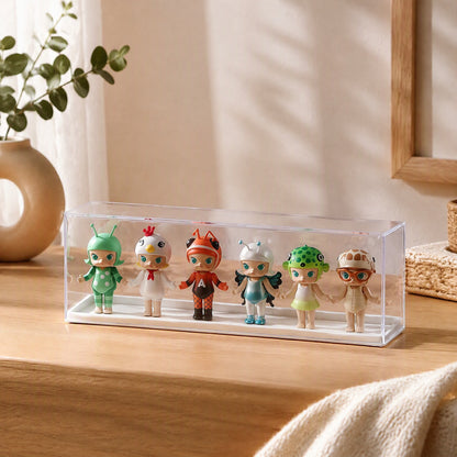 Toypeek™ Plastic Figure Display Box in a calm home setting