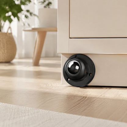 Stickroll™ Adhesive Universal Caster Wheels in a calm home setting
