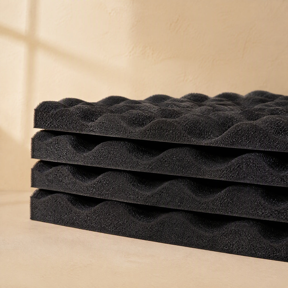 Wallmuff™ Sound-Absorbing Wall Cotton, material and detail close-up