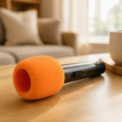 Micfoam™ KTV Microphone Sponge Cover, styled close view