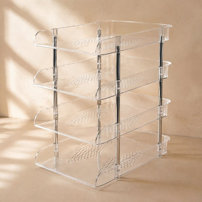 Oakstack™ Solid Wood Desktop Book Storage Rack, material and detail close-up