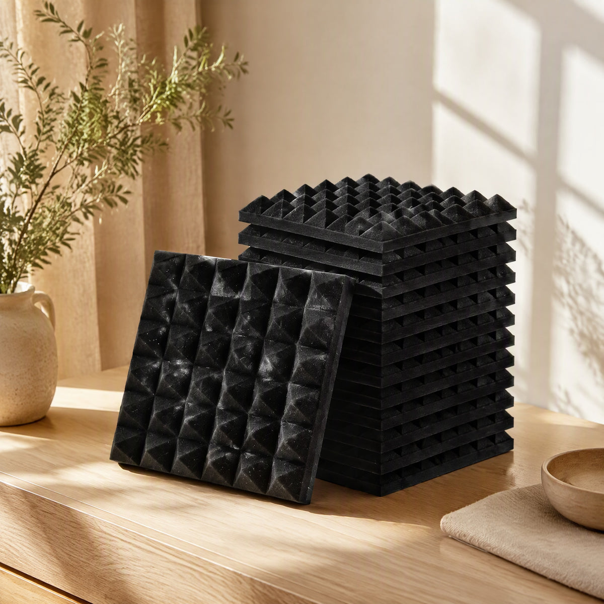 Foamveil™ Polyurethane Sound Insulation Foam in a calm home setting