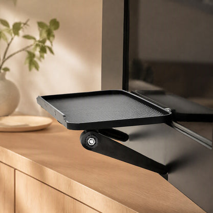Boxshelf™ Plastic Set-Top Box Storage Rack, styled close view