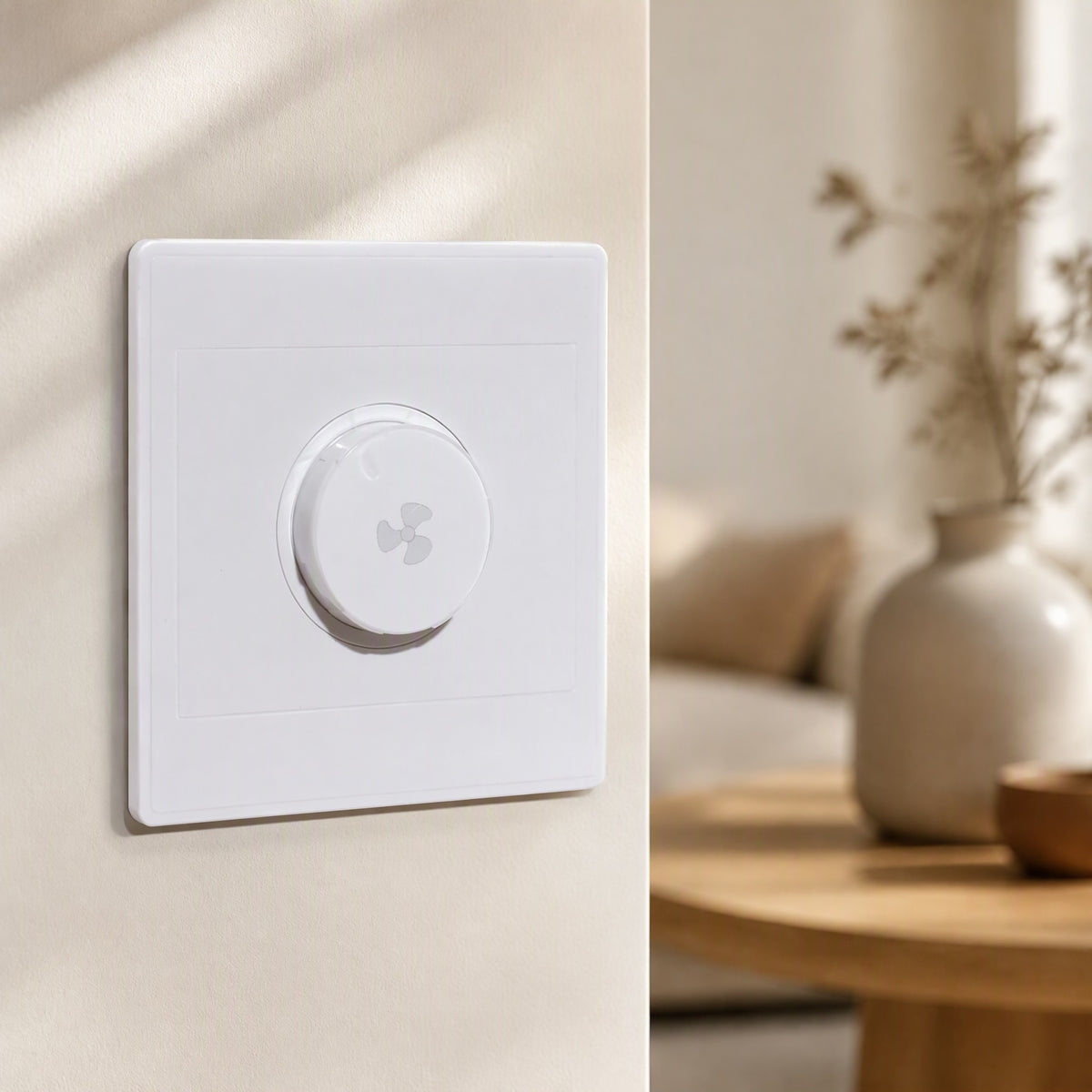 Fanflow™ Ceiling Fan Speed Control Switch, styled close view