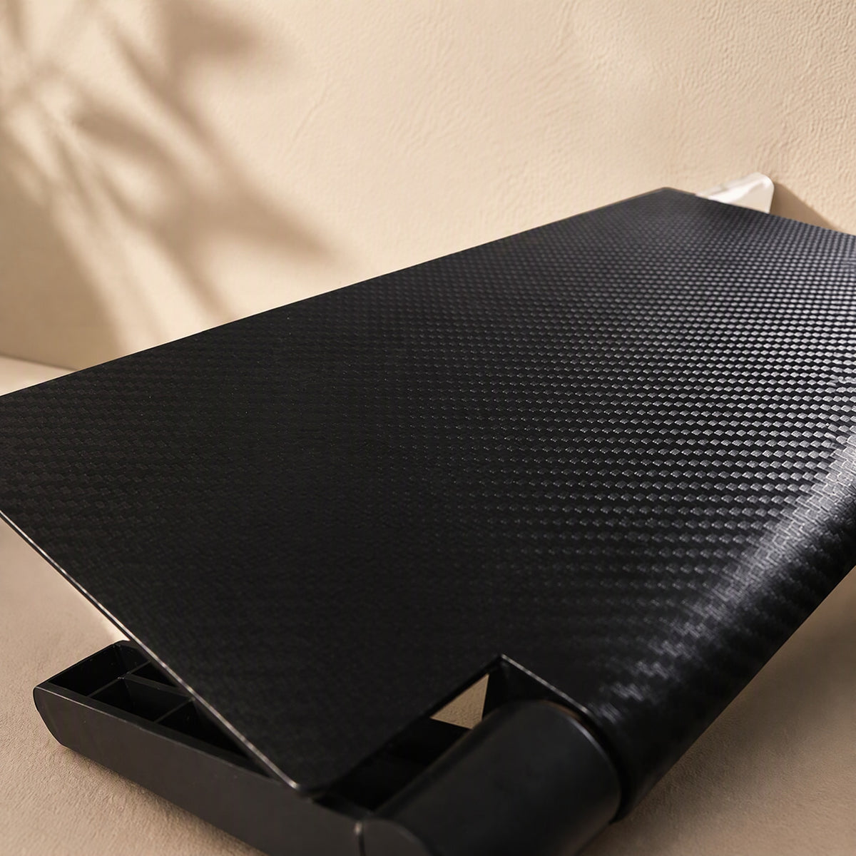Shelfspot™ Computer Screen Router Storage Shelf, material and detail close-up