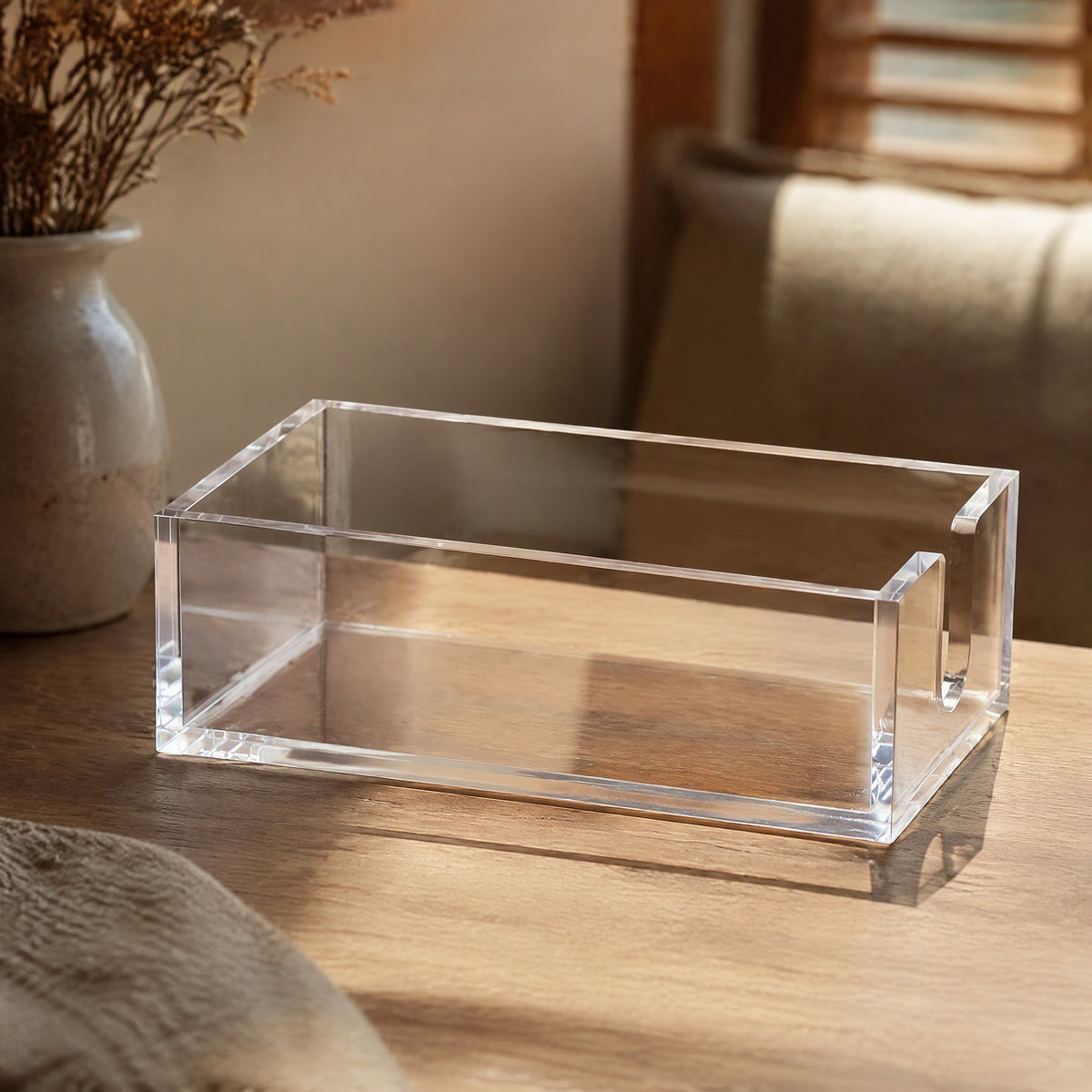 Rackrise™ Acrylic Transparent Display Rack, styled close view