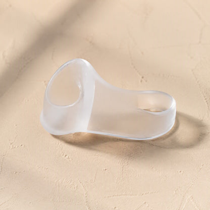Toeloop™ Silicone Big Toe Separator Ring, material and detail close-up