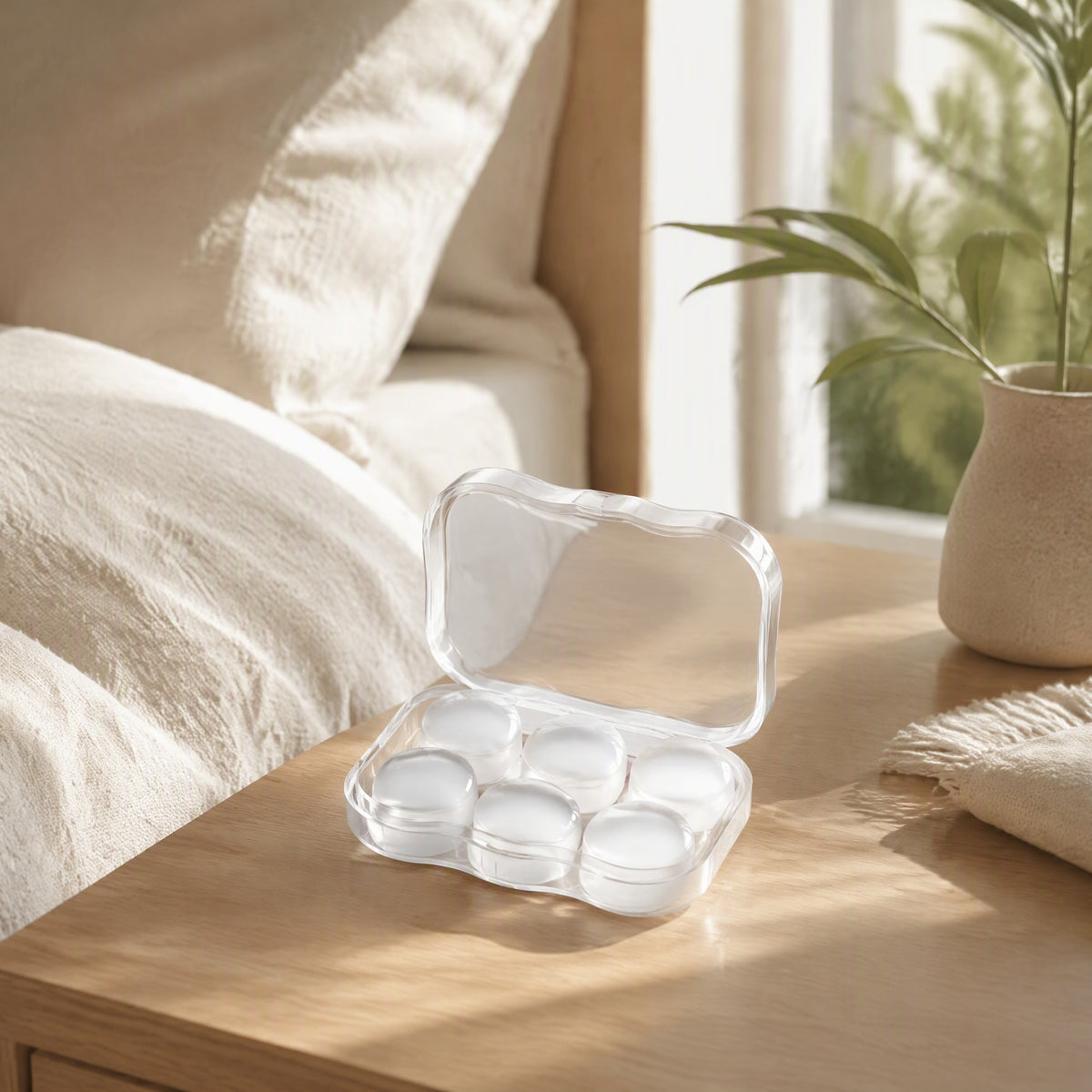 Sleepseal™ German Silicone Earplugs for Sleep in a calm home setting