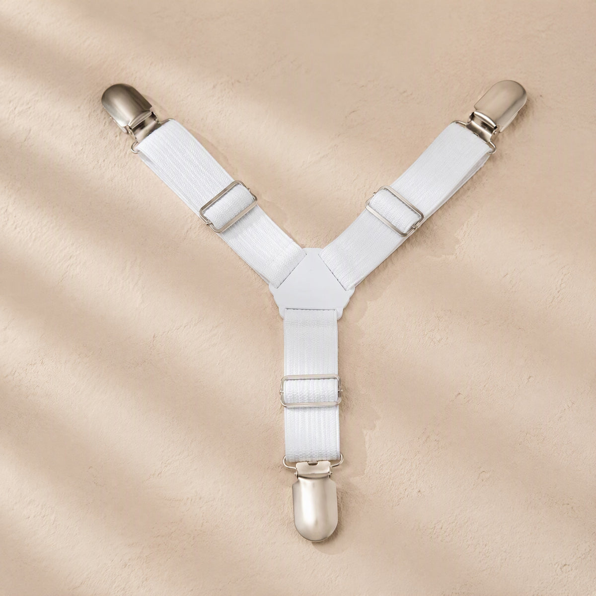 Sheetsecure™ 12-Piece Bed Sheet Fasteners, material and detail close-up