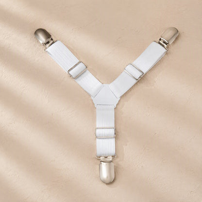 Sheetsecure™ 12-Piece Bed Sheet Fasteners, material and detail close-up