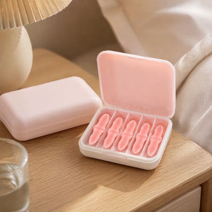 Soundrest™ Slow Rebound Sound Insulation Earplugs, styled close view