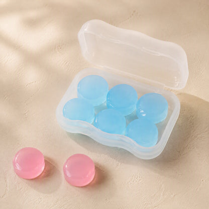 Waterhush™ Silicone Waterproof Sound Insulation Earplugs, material and detail close-up