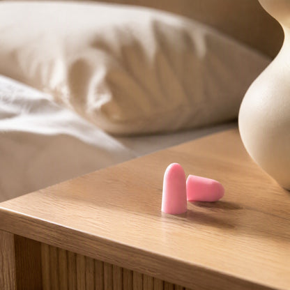 Quietpuff™ Memory Foam Earplugs, styled close view