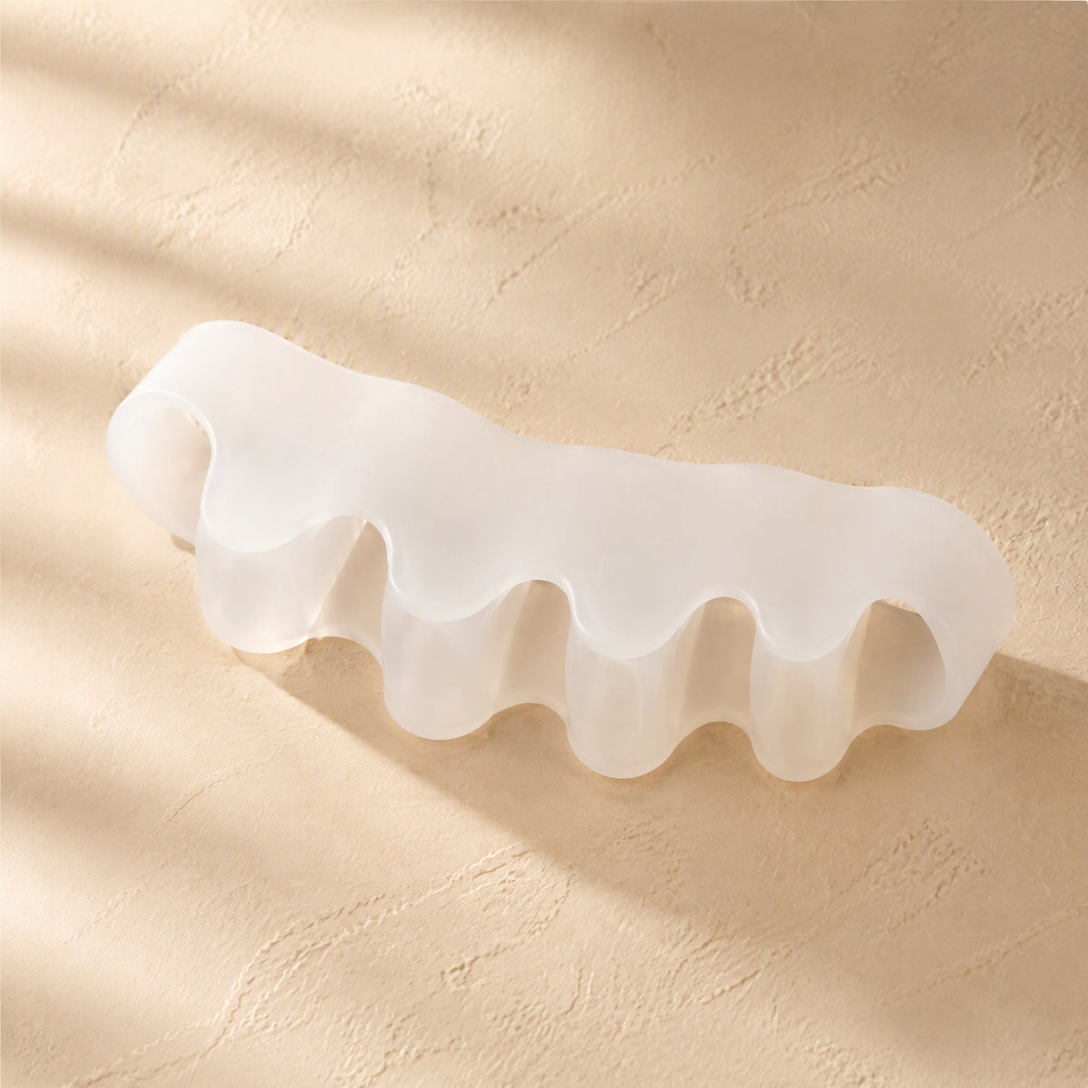 Fivesplay™ Silicone Five-Hole Toe Separator, material and detail close-up