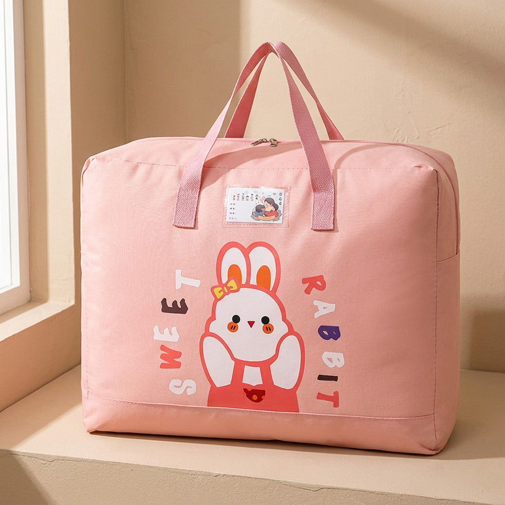 Quiltote™ Oxford Cloth Quilt Storage Bag, material and detail close-up