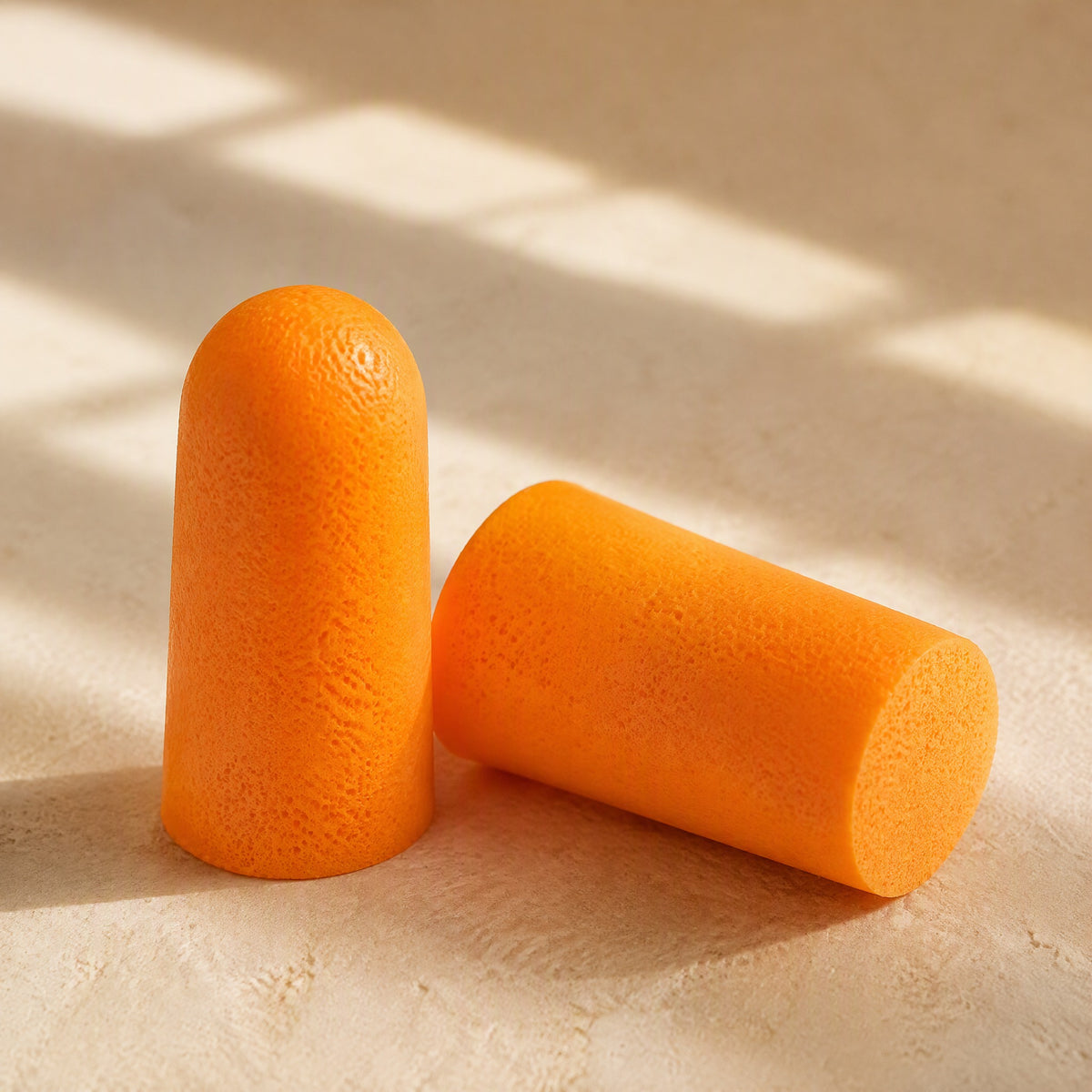 Foamnest™ Polyester Foam Noise Reduction Earplugs, material and detail close-up