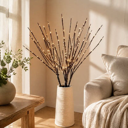 Twiggle™ 70 Cm Artificial Tree Branch String Lights in a calm home setting