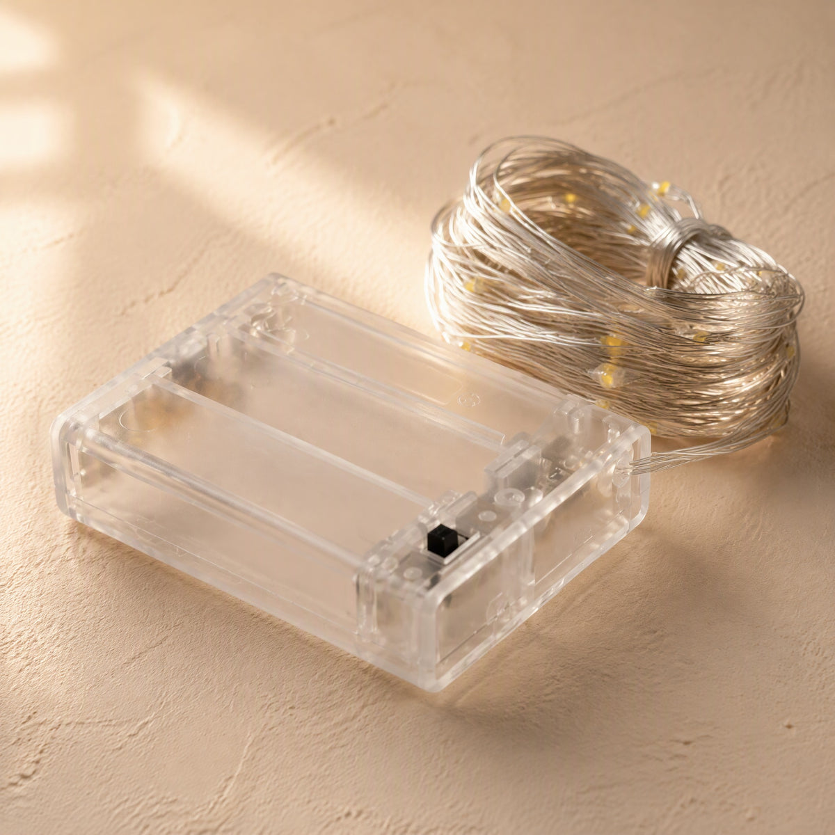 Soltwine™ Copper Wire Solar String Lights, material and detail close-up