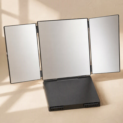 Triview™ Three-Sided Folding Hanging Mirror, material and detail close-up