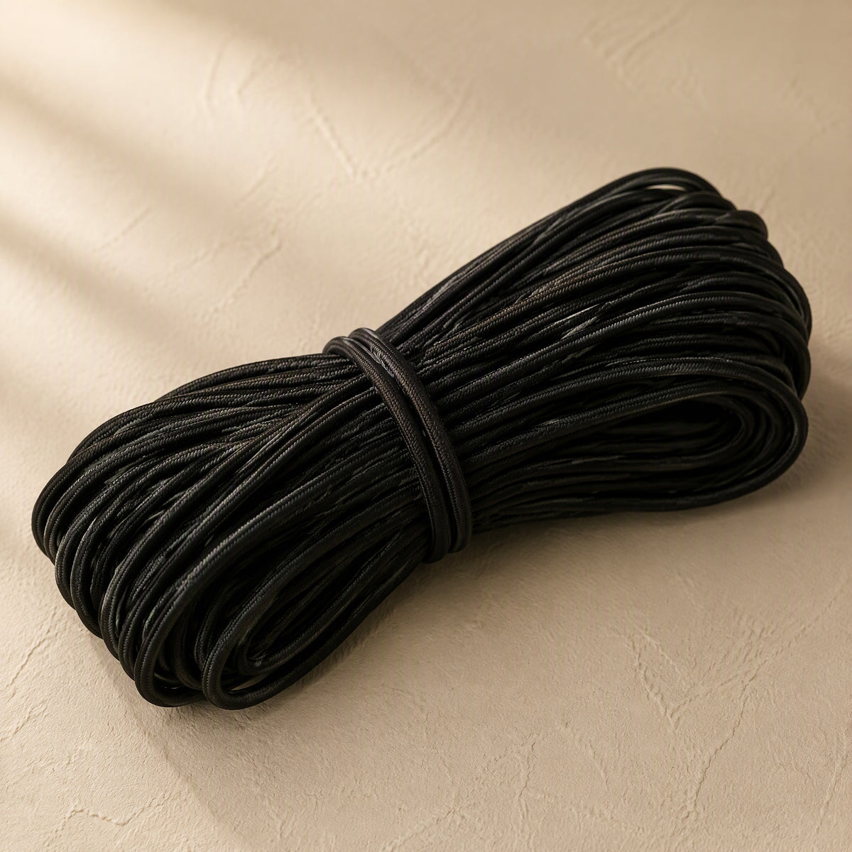 Cordweave™ Latex Elastic Band Cord, material and detail close-up