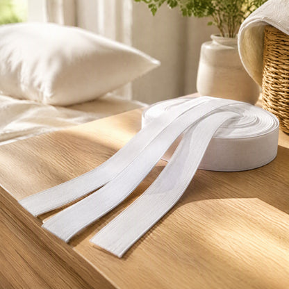 Loopstretch™ Crochet Elastic Band Tape in a calm home setting