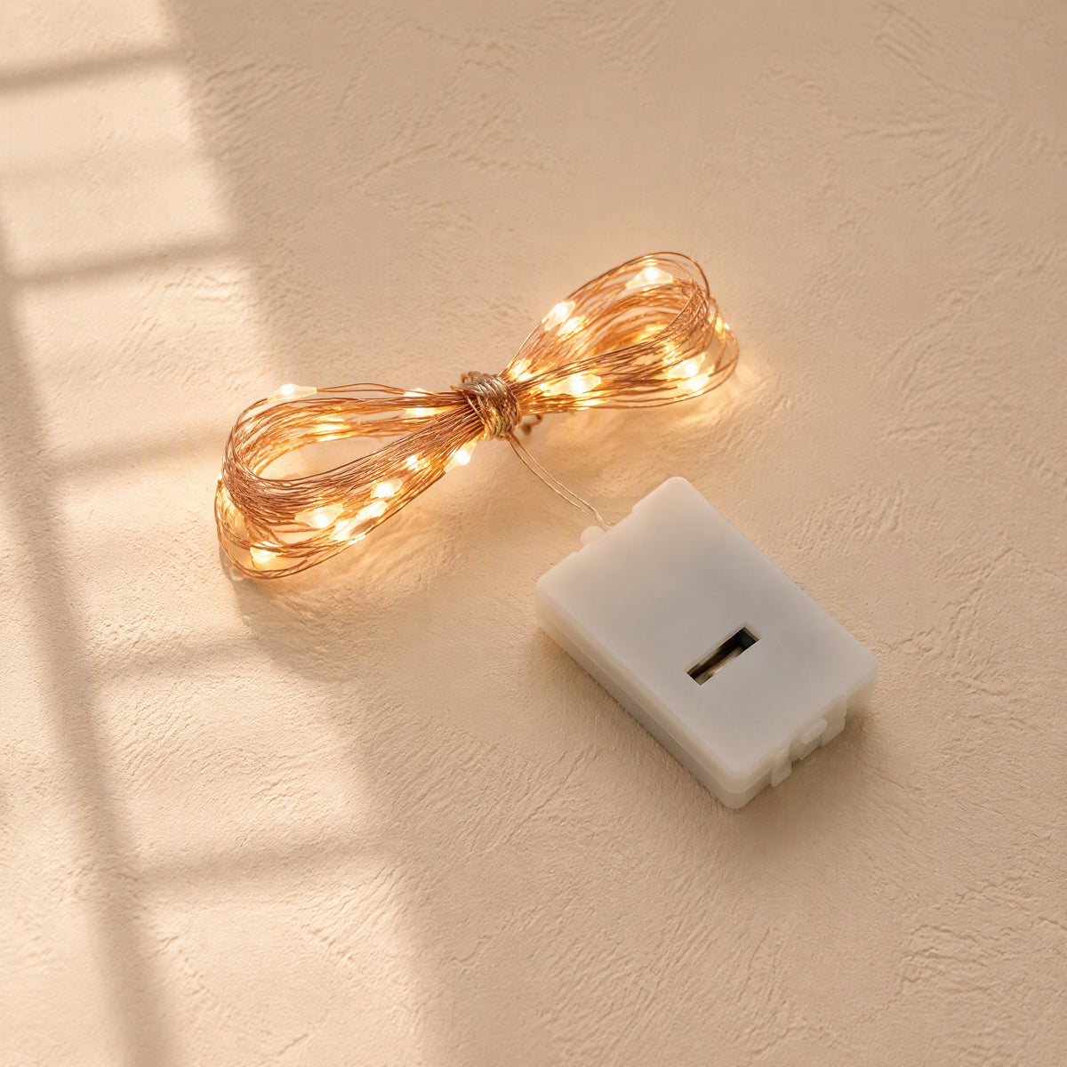 Wireglimmer™ Copper Wire String Lights, material and detail close-up