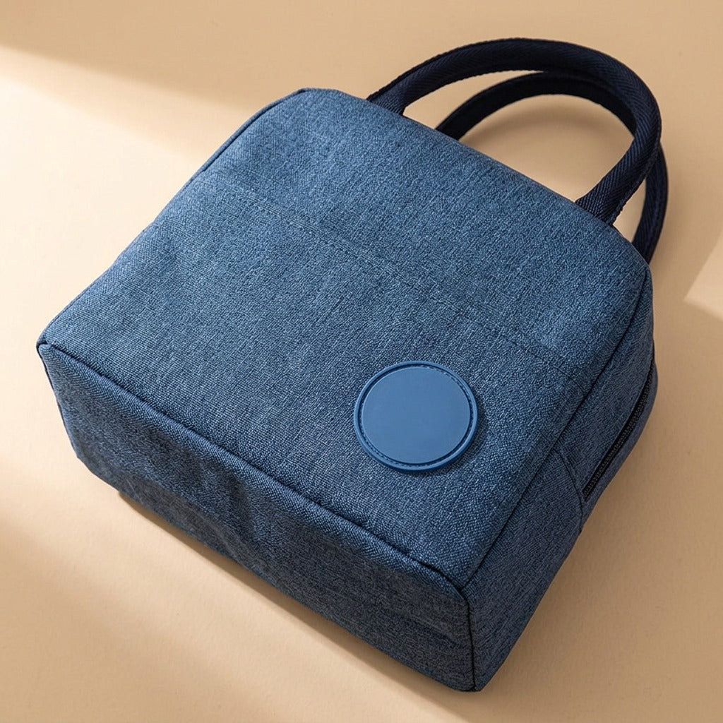 Mealwarm™ Oxford Cloth Insulated Lunch Bag, material and detail close-up