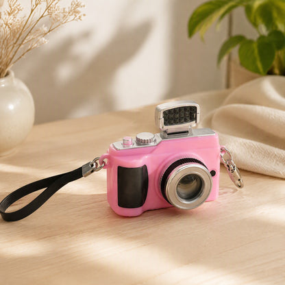 Snapcharm™ Plastic Mini Camera Pendant in a calm home setting