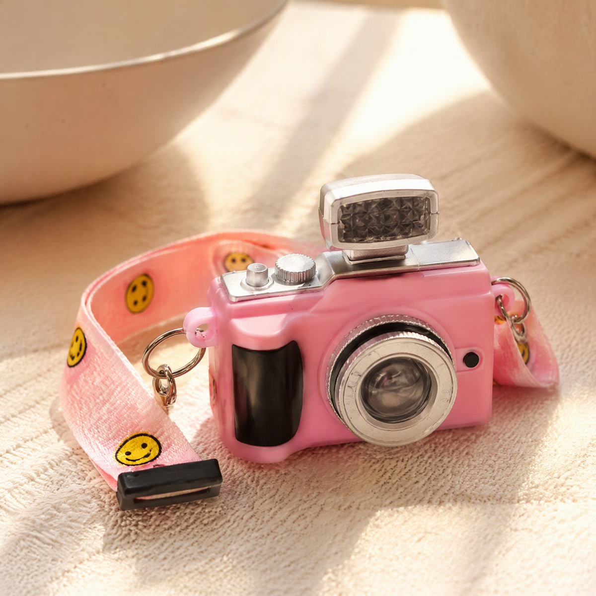 Snapcharm™ Plastic Mini Camera Pendant, styled close view