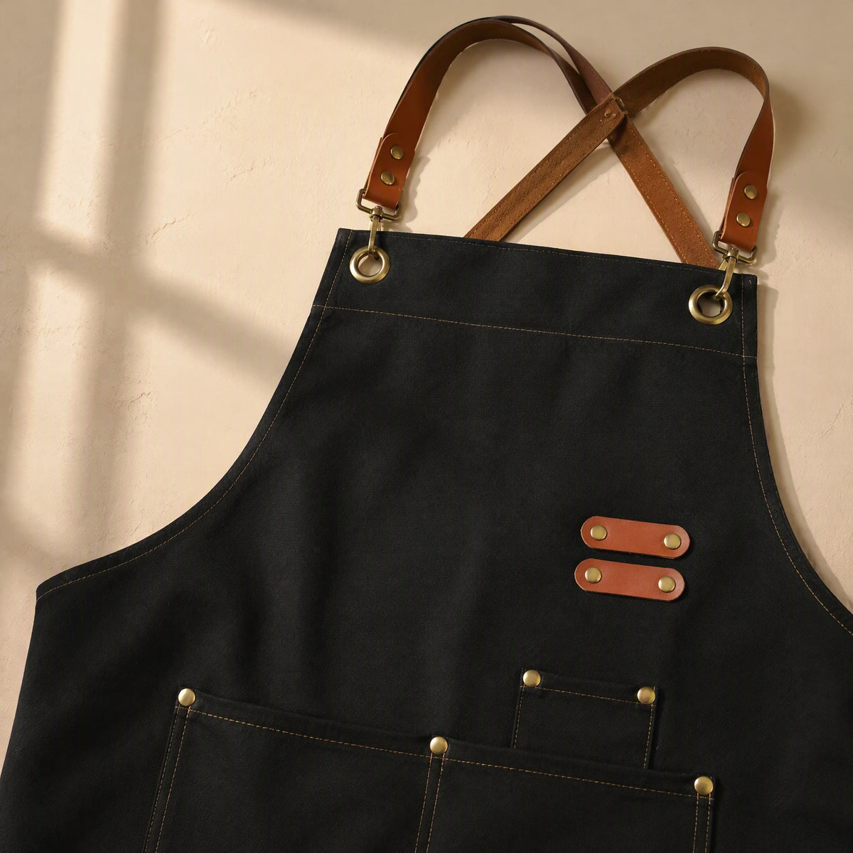Canvaswork™ Canvas Apron, material and detail close-up