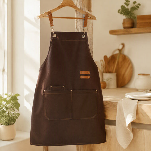 Canvaswork™ Canvas Apron in a calm home setting