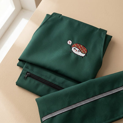 Wovenfold™ Japanese Korean Style Apron, material and detail close-up