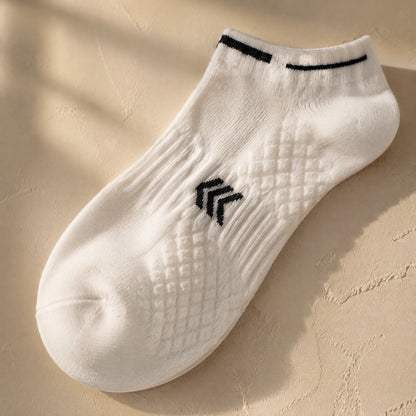 Softrun™ Polyester Cotton Sports Socks, material and detail close-up