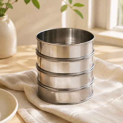 Ringnest™ Stainless Steel Cake Mold Ring in a calm home setting