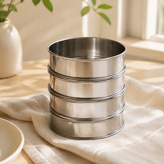 Ringnest™ Stainless Steel Cake Mold Ring in a calm home setting