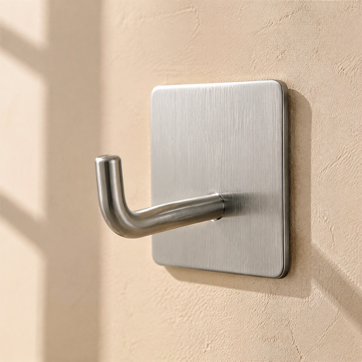 Stickhook™ Stainless Steel Wall Adhesive Hook, material and detail close-up
