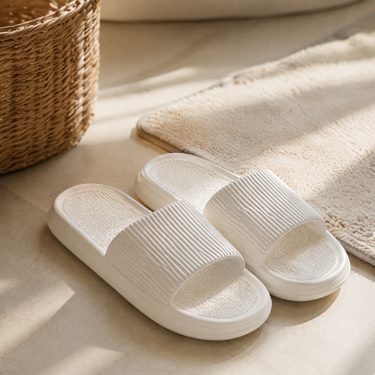 Unisole™ EVA Unisex Flip-Flop Slippers, styled close view