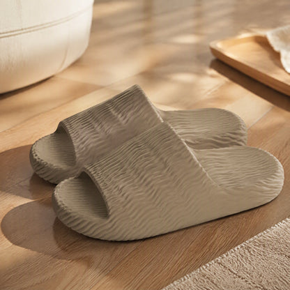 Floatstep™ EVA Striped Unisex Slippers, styled close view
