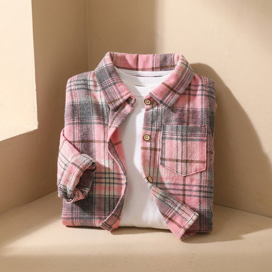 Plaidplay™ Kids Plaid Lapel Shirt