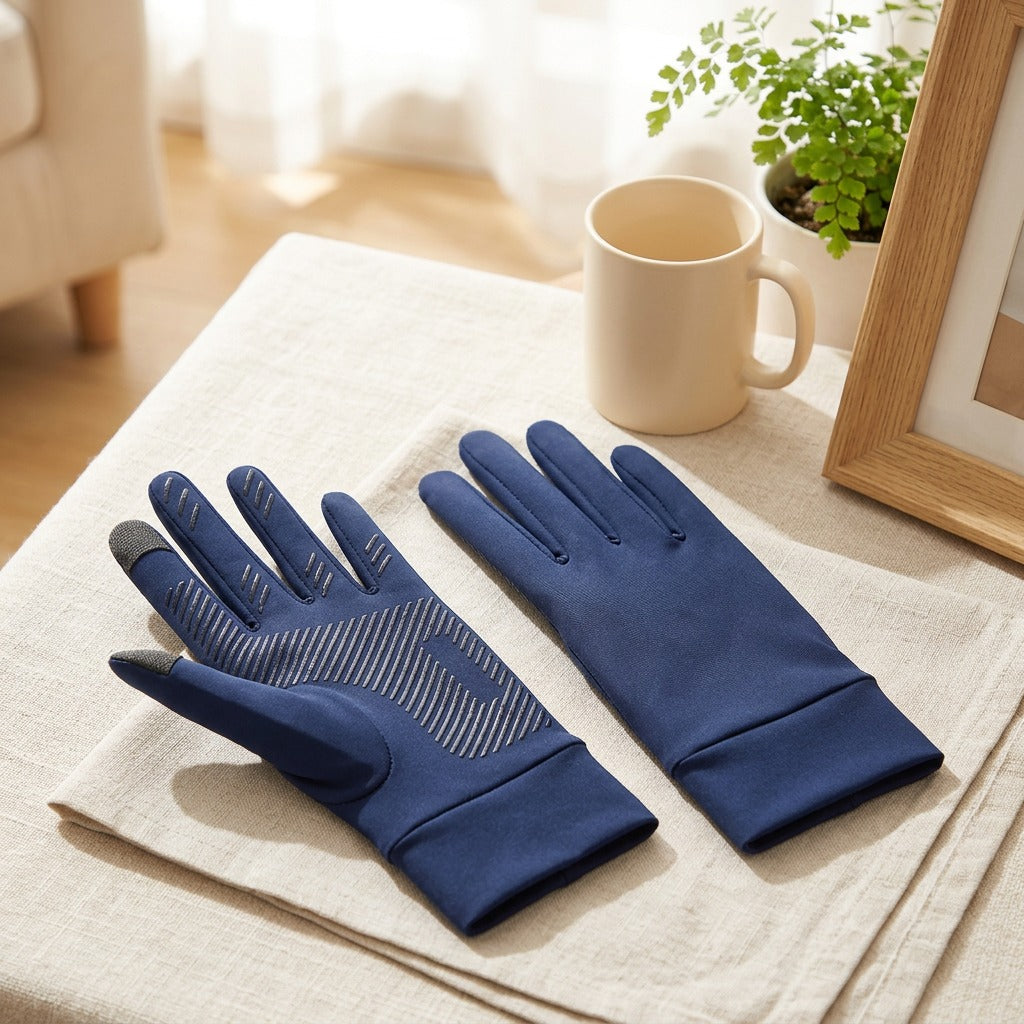 Sunmitt™ Nylon Summer Sun Protection Gloves in a calm home setting