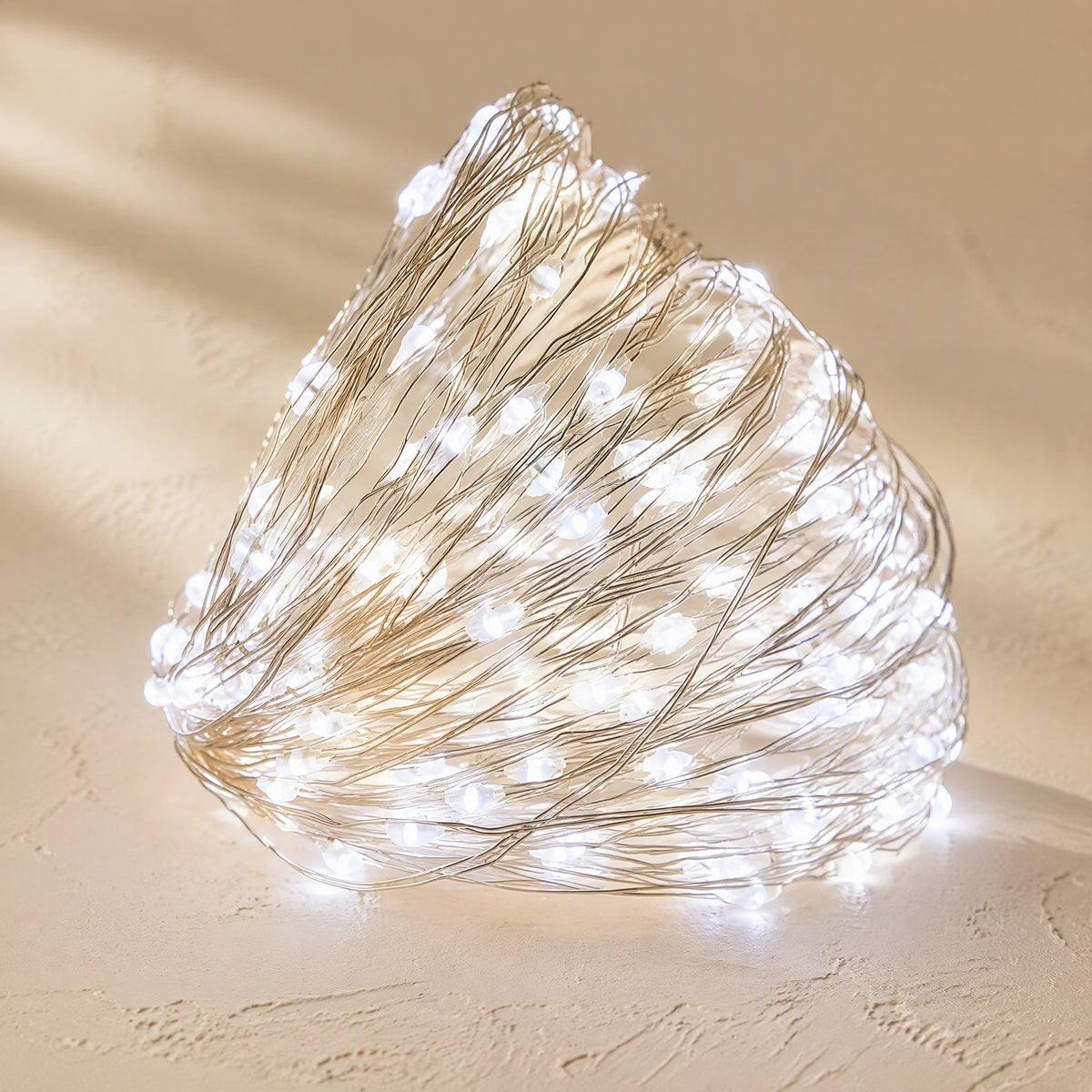 Lightweave™ 50-Light Copper Wire String Lights, material and detail close-up