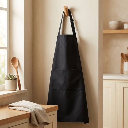 Watershed™ Waterproof Polyester Kitchen Apron in a calm home setting