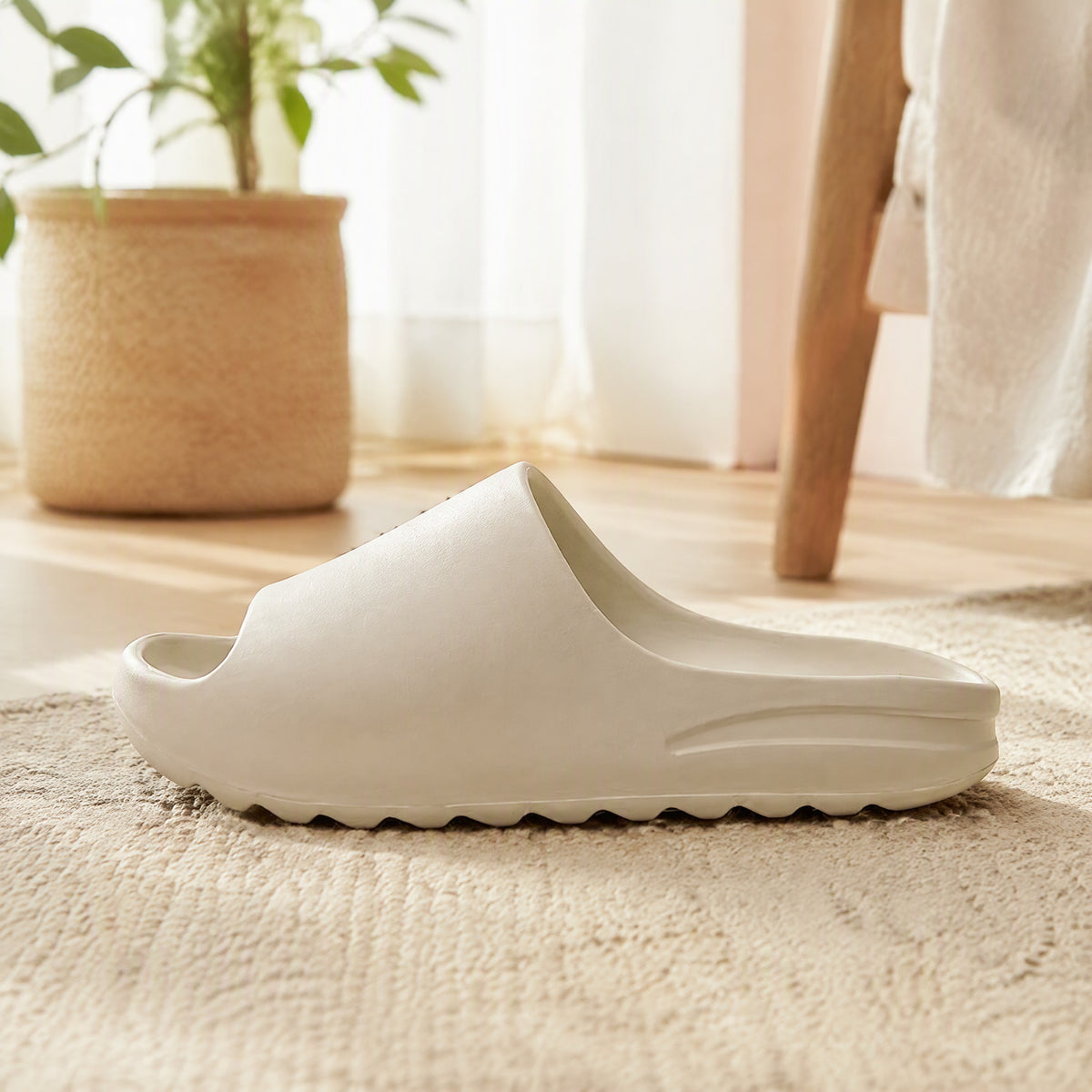 Flipcoast™ EVA Flip-Flop Slippers in a calm home setting