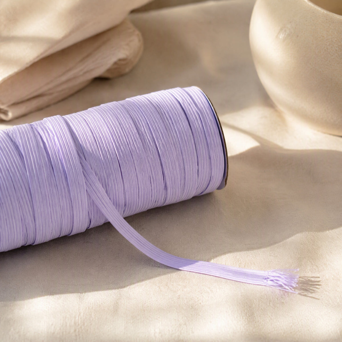 Wearbraid™ Braided Elastic Band for Clothing, styled close view