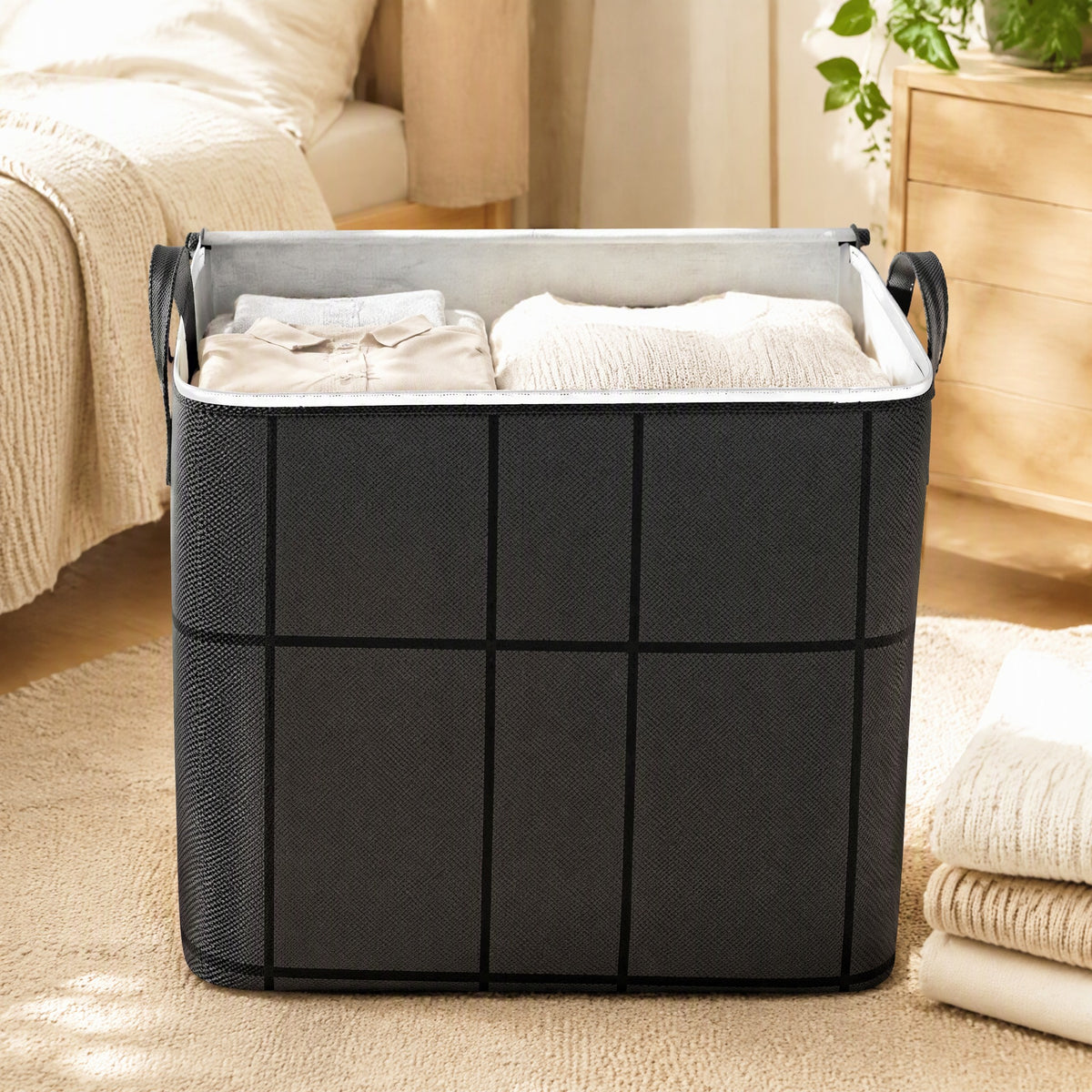 Peekpack™ Large Windowed Storage Bag in a calm home setting